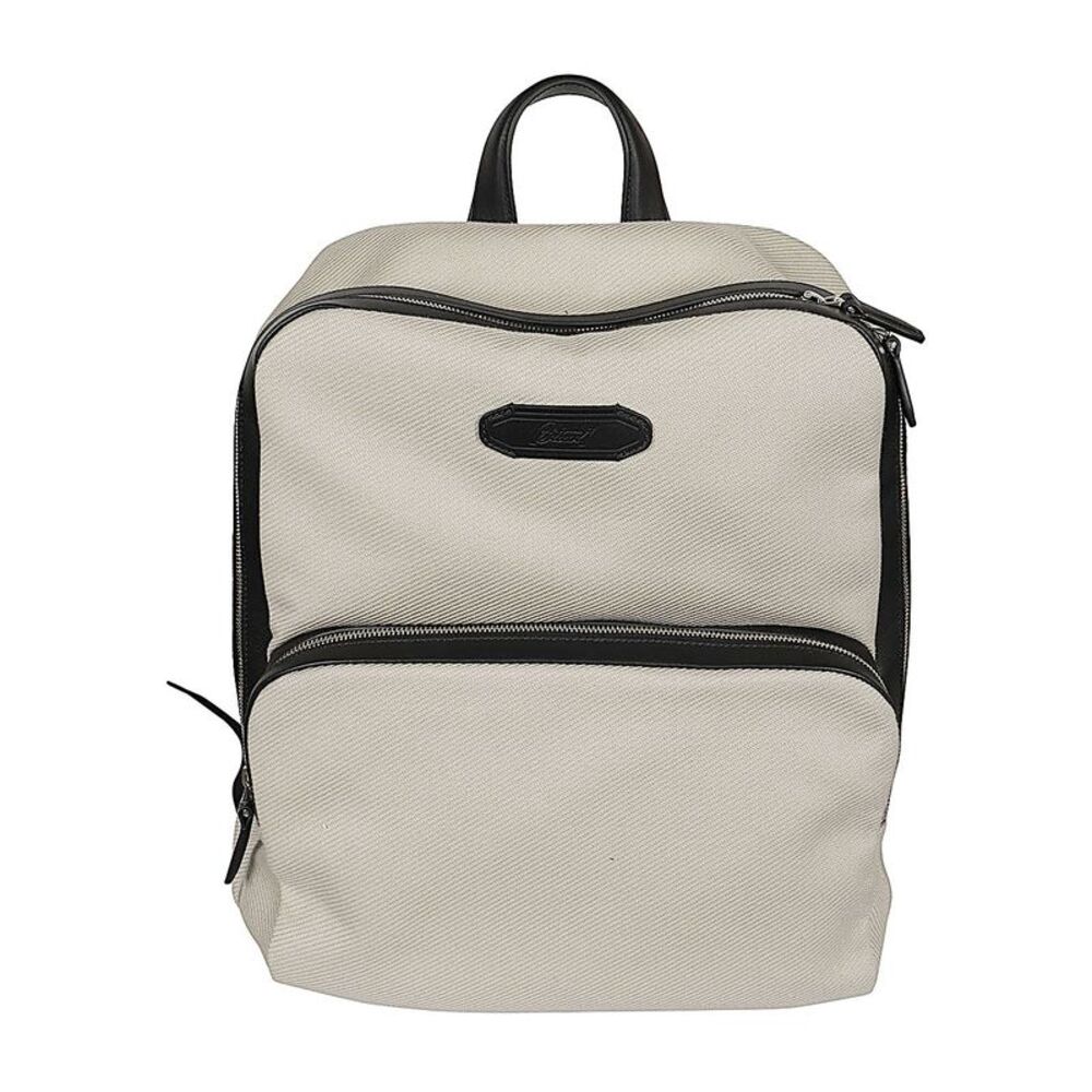 Brioni Men Via Veneto Canvas Backpack